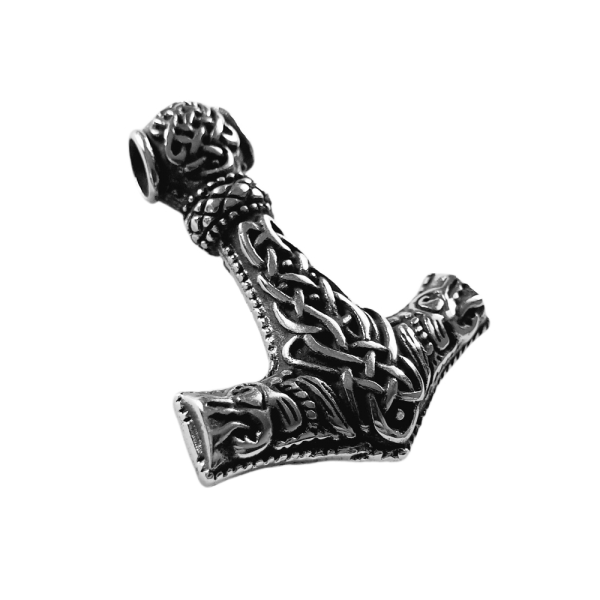 Edelstahl Anhänger Thors Hammer 3