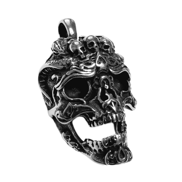 Edelstahl Anhänger Death Skull